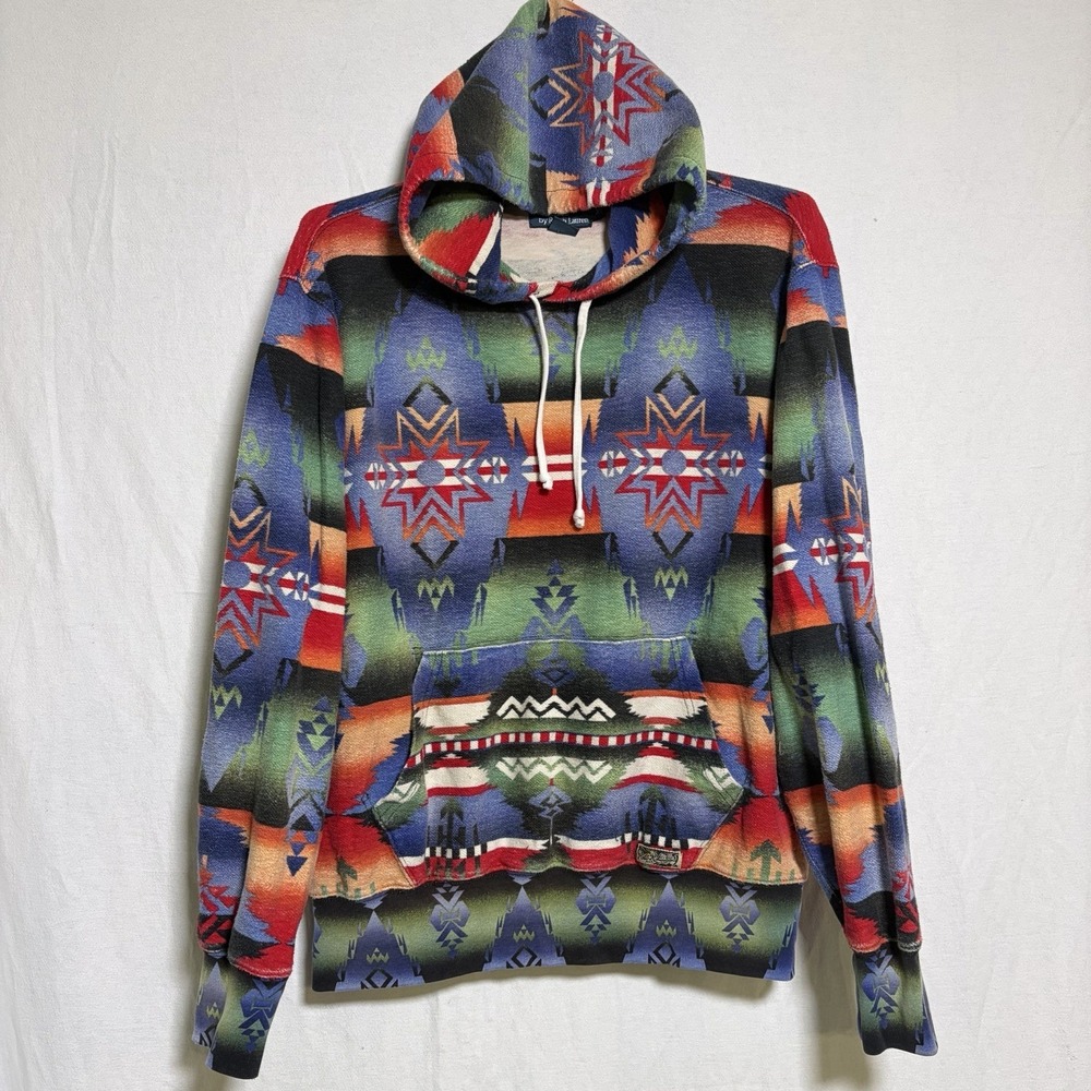 Polo Ralph Lauren‎ Bear Southwestern-Beacon Aztec Serape Native American Hoodie